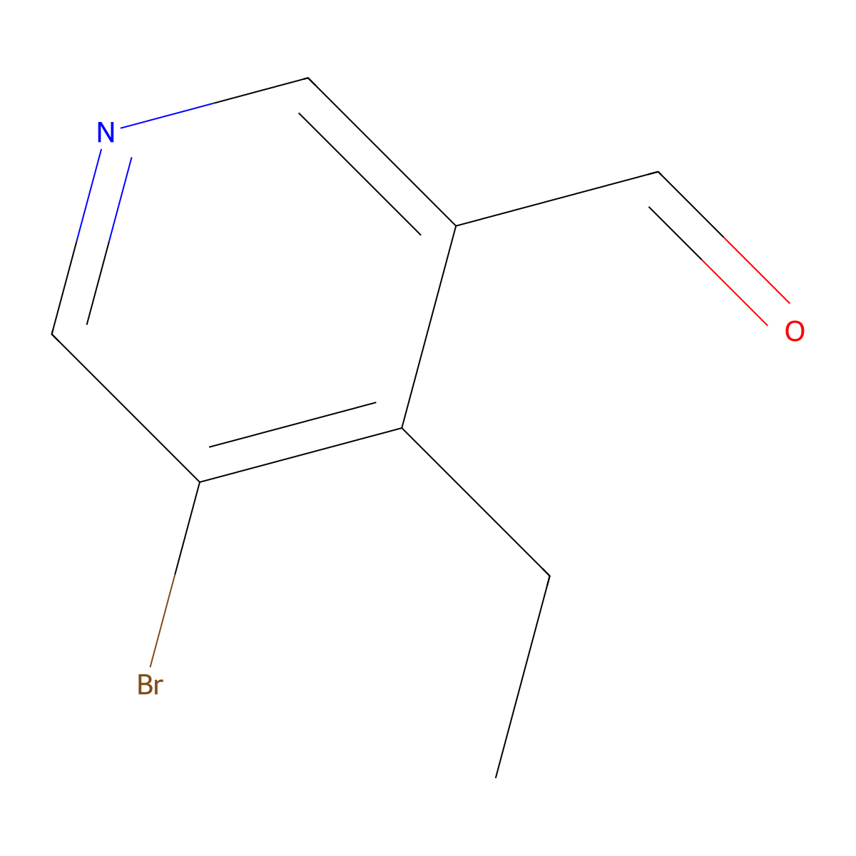 5-Bromo-4-ethylpyridine-3-carboxaldehyde molecular structure, CAS 850892-36-3