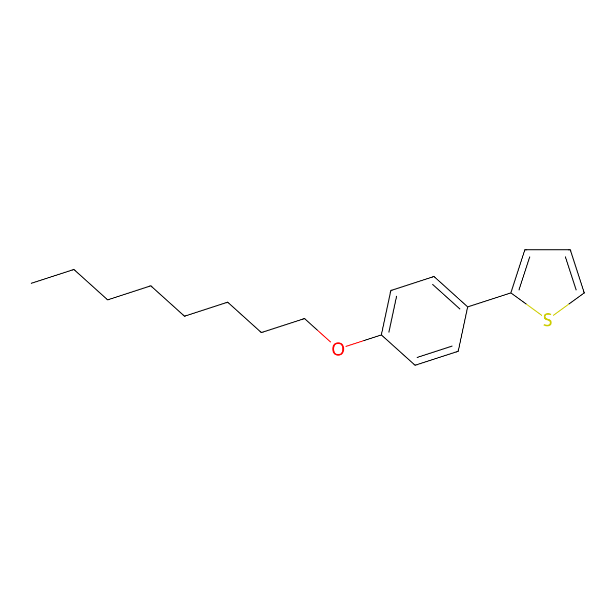 2-[4-(Octyloxy)phenyl]thiophene molecular structure, CAS 850893-32-2