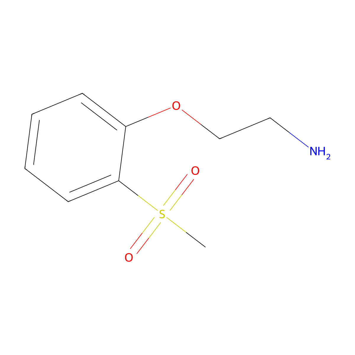 2-(2-(Methylsulfonyl)phenoxy)ethan-1-amine molecular structure, CAS 850895-66-8