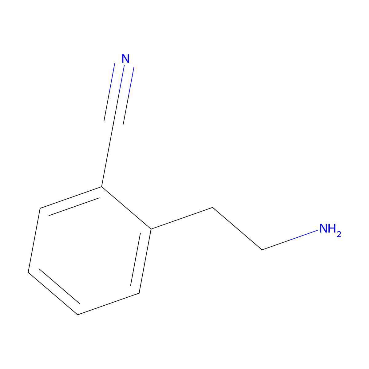 2-(2-Aminoethyl)benzonitrile molecular structure, CAS 850896-06-9