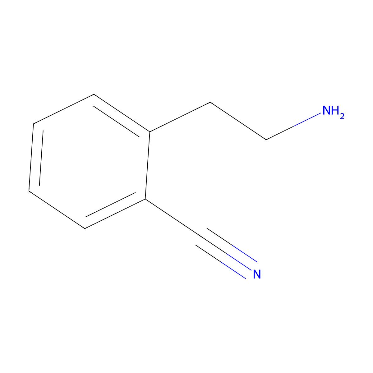2-(2-Aminoethyl)benzonitrile molecular structure, CAS 850896-06-9