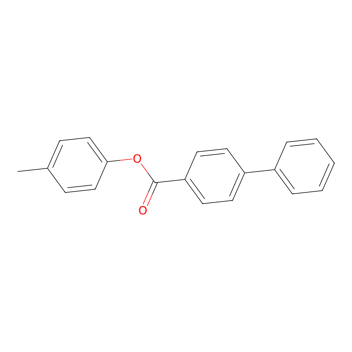 4-Methylphenyl [1,1'-biphenyl]-4-carboxylate molecular structure, CAS 85090-14-8