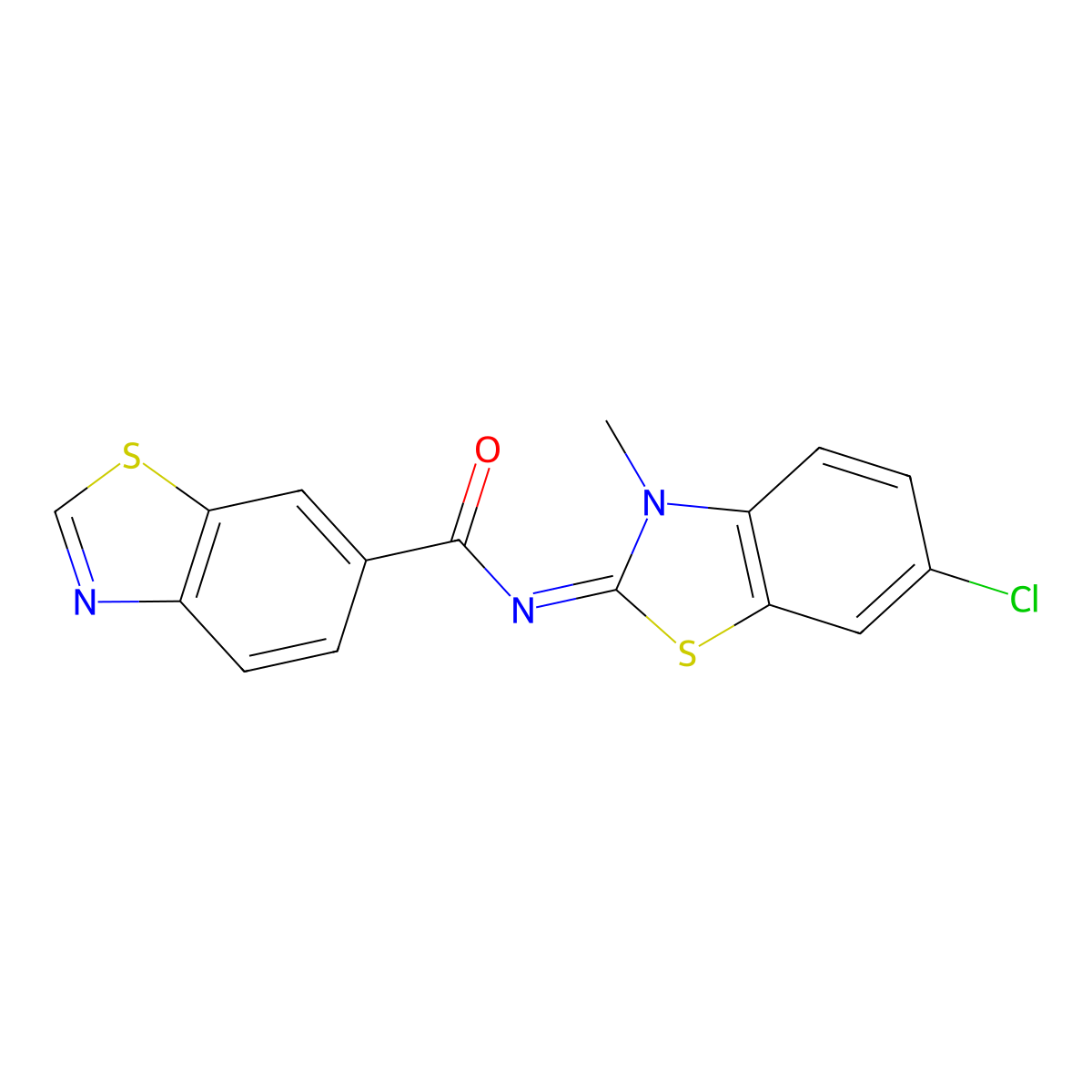 (E)-N-(6-chloro-3-methylbenzo[d]thiazol-2(3H)-ylidene)benzo[d]thiazole-6-carboxamide molecular structure, CAS 850903-30-9