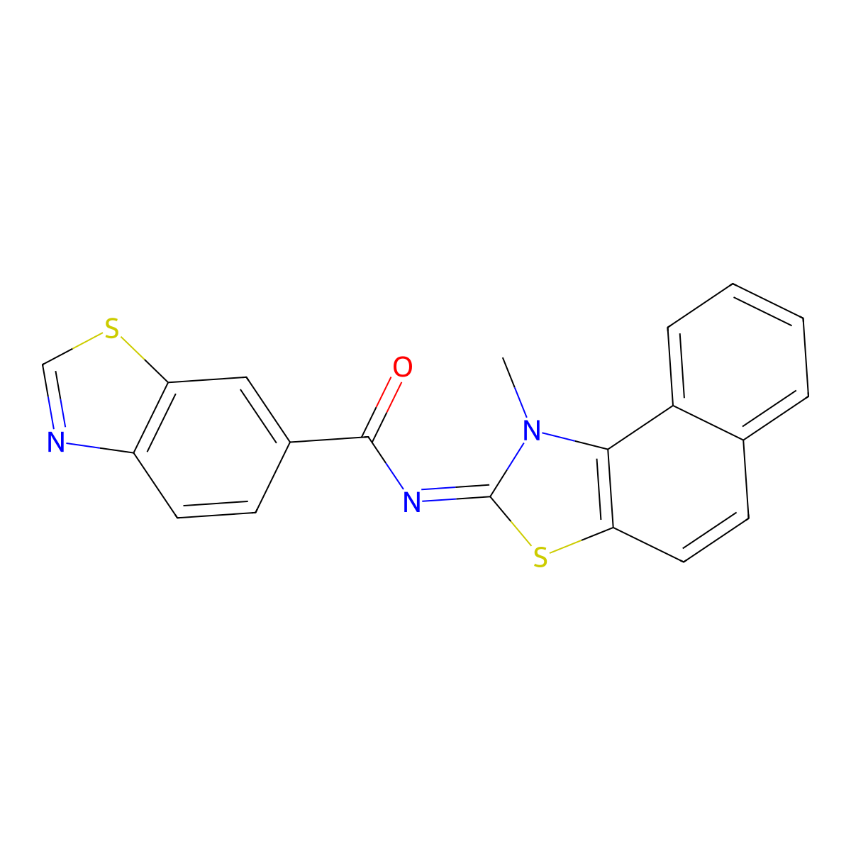 (Z)-N-(1-methylnaphtho[1,2-d]thiazol-2(1H)-ylidene)benzo[d]thiazole-6-carboxamide molecular structure, CAS 850903-35-4