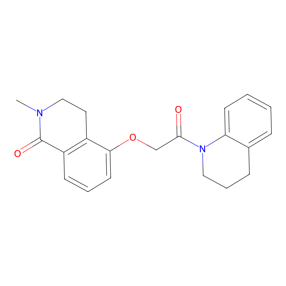 5-(2-(3,4-dihydroquinolin-1(2H)-yl)-2-oxoethoxy)-2-methyl-3,4-dihydroisoquinolin-1(2H)-one molecular structure, CAS 850904-65-3