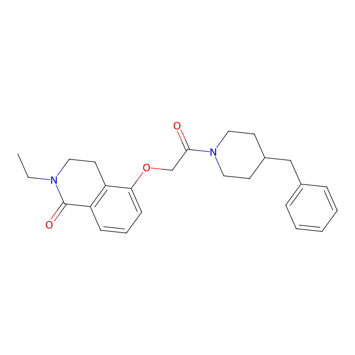 5-[2-(4-Benzylpiperidin-1-yl)-2-oxoethoxy]-2-ethyl-3,4-dihydroisoquinolin-1-one molecular structure, CAS 850905-01-0
