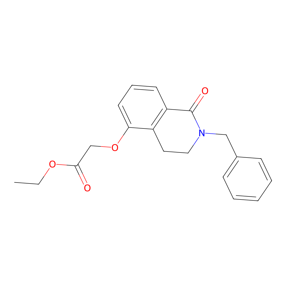 Ethyl 2-[(2-benzyl-1-oxo-1,2,3,4-tetrahydroisoquinolin-5-yl)oxy]acetate molecular structure, CAS 850905-36-1