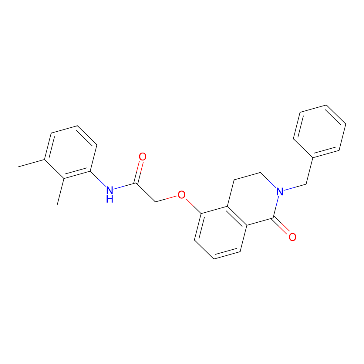 2-((2-benzyl-1-oxo-1,2,3,4-tetrahydroisoquinolin-5-yl)oxy)-N-(2,3-dimethylphenyl)acetamide molecular structure, CAS 850905-57-6