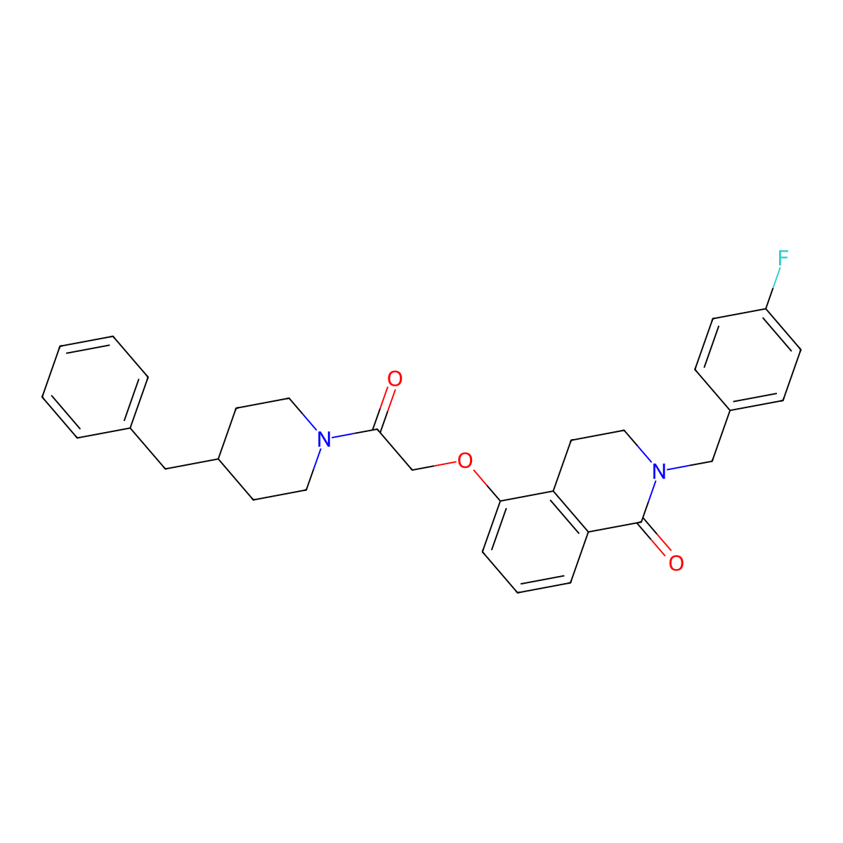 5-[2-(4-Benzylpiperidin-1-yl)-2-oxoethoxy]-2-[(4-fluorophenyl)methyl]-3,4-dihydroisoquinolin-1-one molecular structure, CAS 850905-87-2