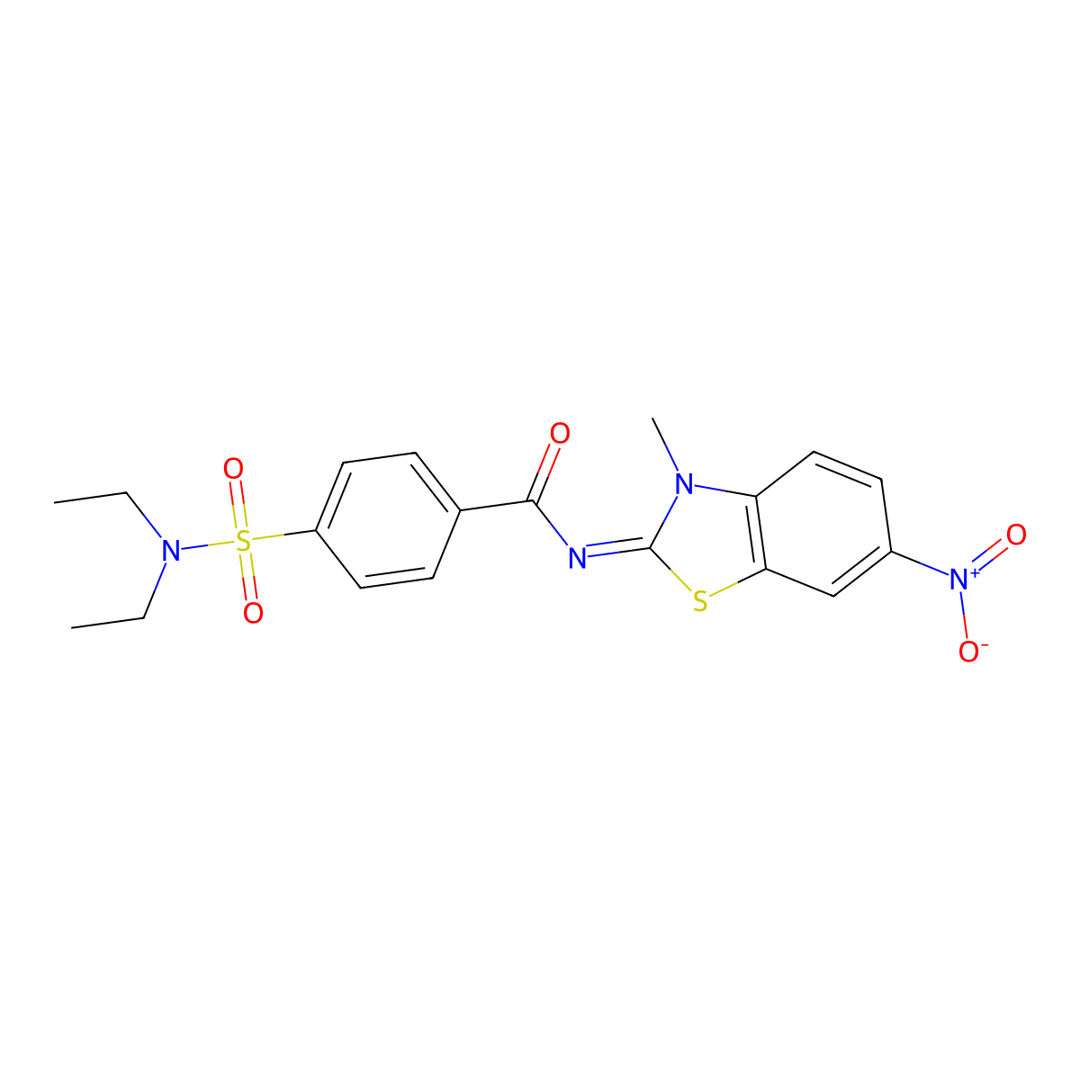 (E)-4-(N,N-diethylsulfamoyl)-N-(3-methyl-6-nitrobenzo[d]thiazol-2(3H)-ylidene)benzamide molecular structure, CAS 850910-39-3