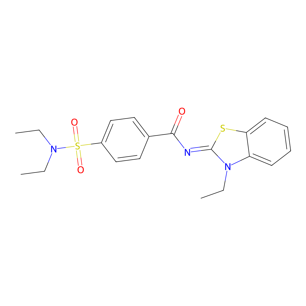 (Z)-4-(N,N-diethylsulfamoyl)-N-(3-ethylbenzo[d]thiazol-2(3H)-ylidene)benzamide molecular structure, CAS 850910-67-7