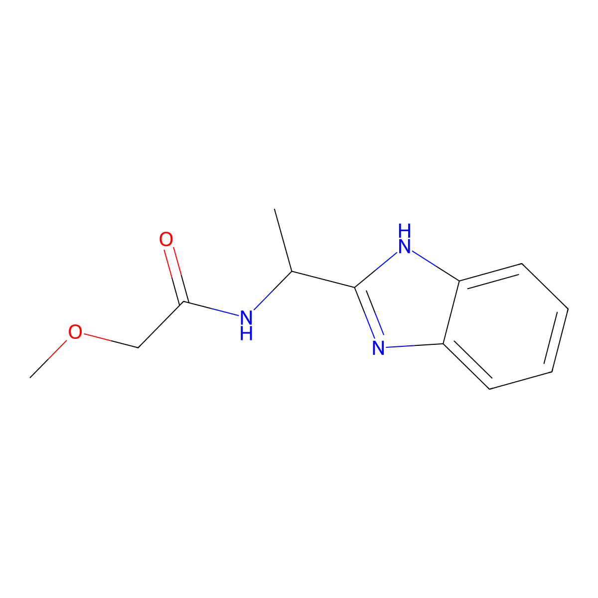 N-[1-(1H-benzimidazol-2-yl)ethyl]-2-methoxyacetamide molecular structure, CAS 850922-00-8