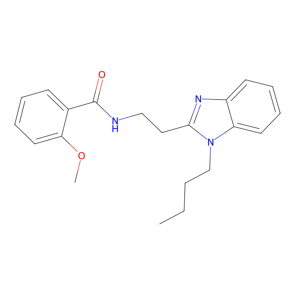 N-[2-(1-butyl-1H-benzimidazol-2-yl)ethyl]-2-methoxybenzamide molecular structure, CAS 850922-38-2