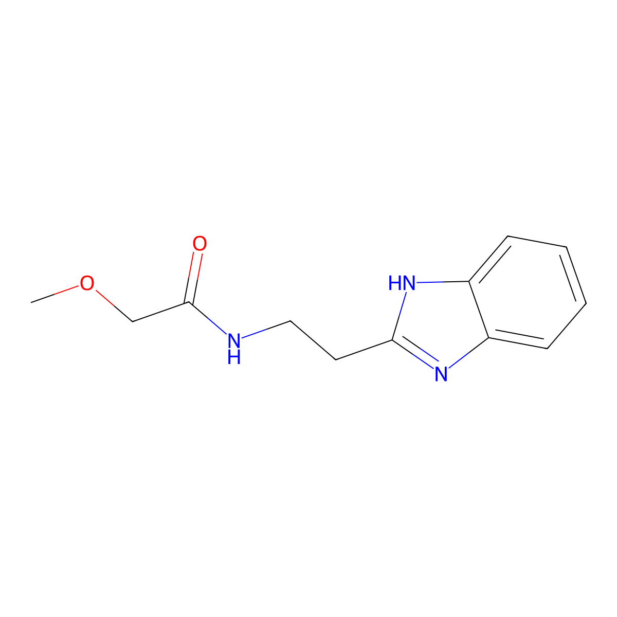 N-[2-(1H-benzimidazol-2-yl)ethyl]-2-methoxyacetamide molecular structure, CAS 850923-40-9