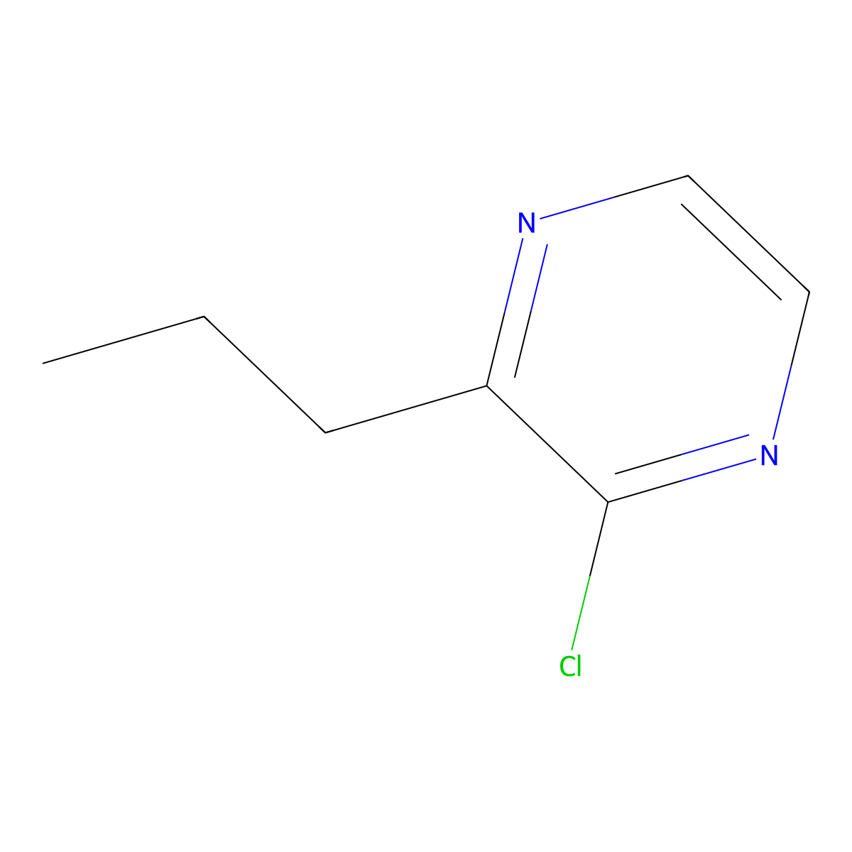 2-Chloro-3-propylpyrazine molecular structure, CAS 85093-85-2