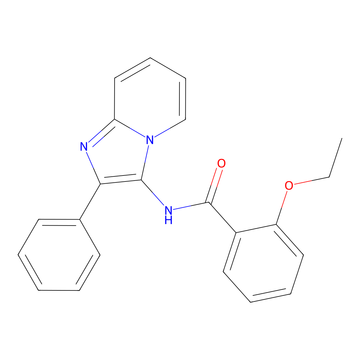 2-ethoxy-N-(2-phenylimidazo[1,2-a]pyridin-3-yl)benzamide molecular structure, CAS 850930-75-5
