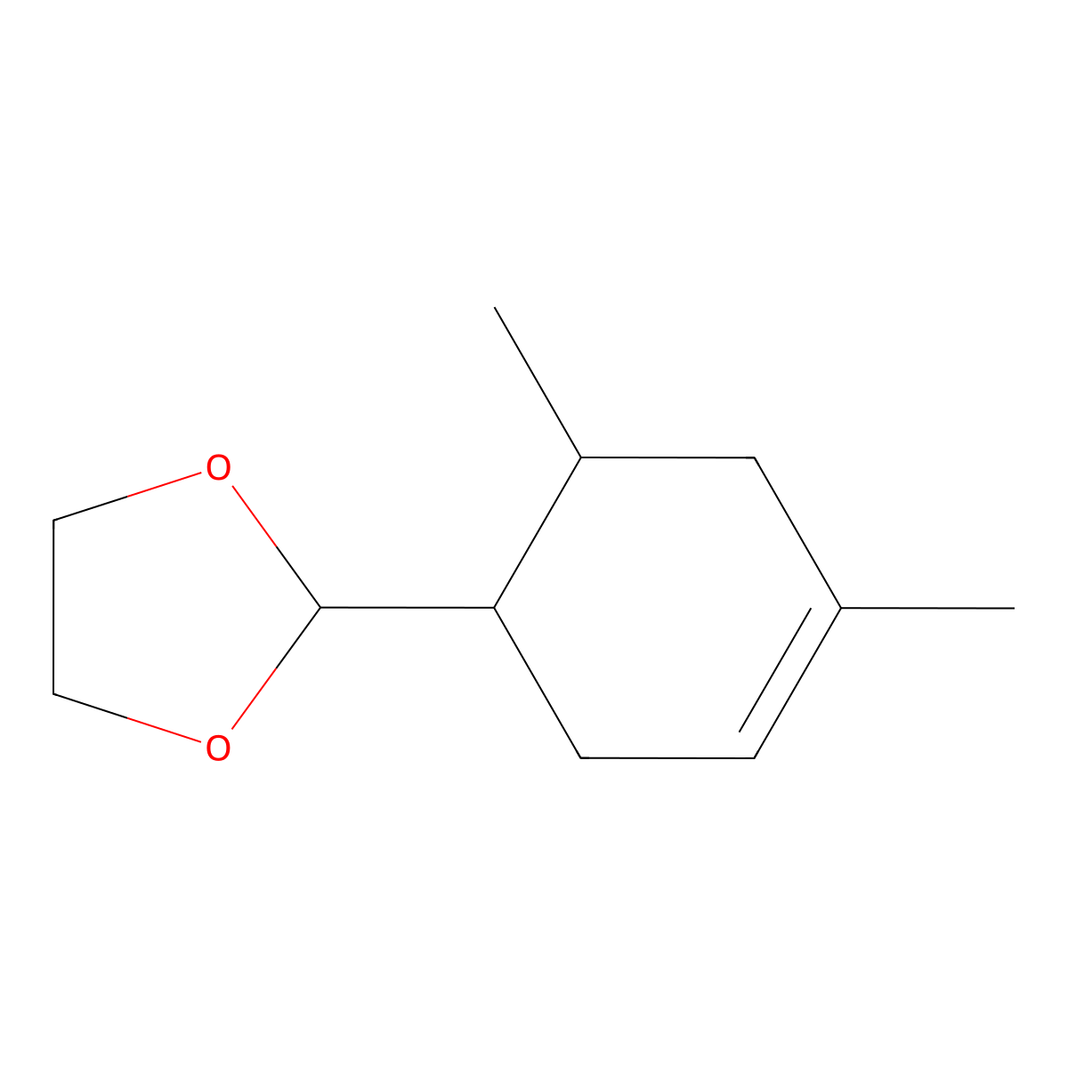 2-(4,6-Dimethyl-3-cyclohexen-1-yl)-1,3-dioxolane molecular structure, CAS 85098-80-2