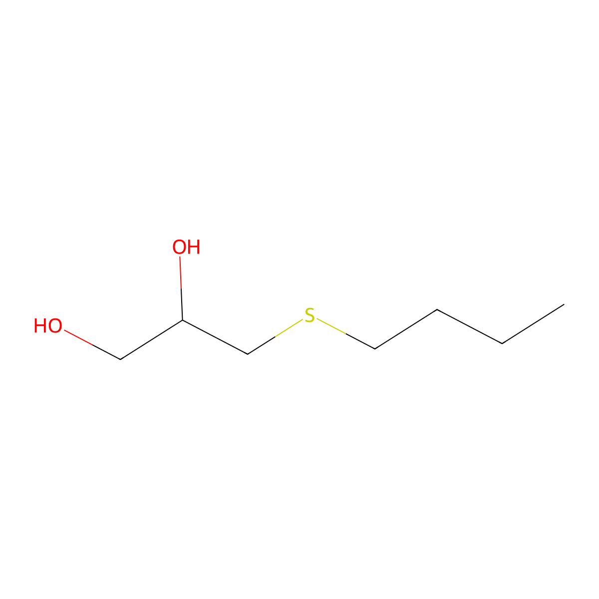 3-(Butylthio)propane-1,2-diol molecular structure, CAS 85099-04-3