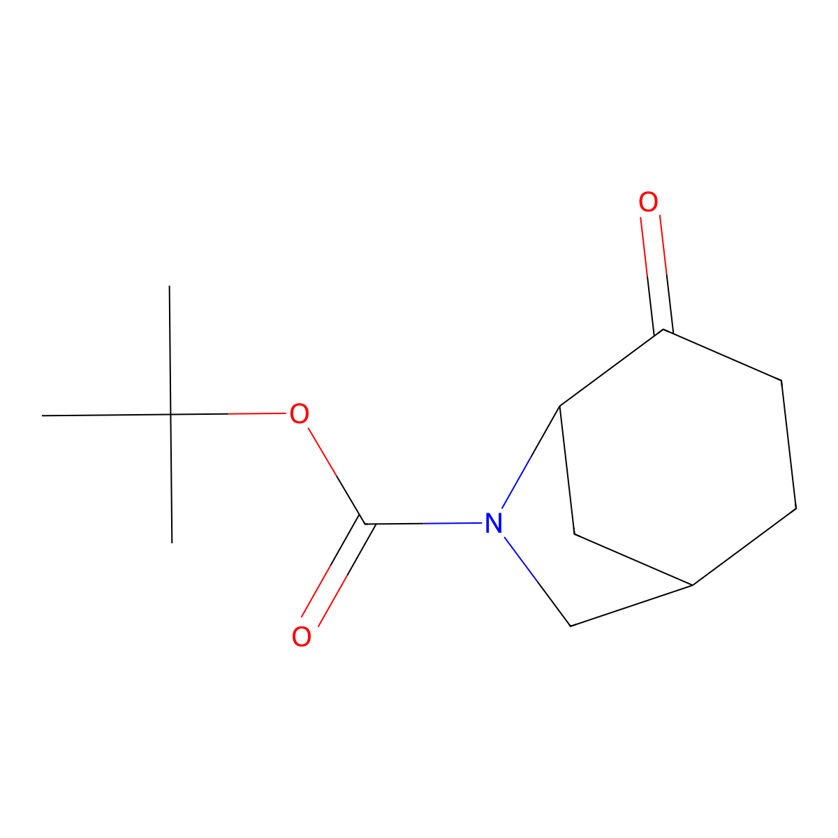 Tert-butyl 4-oxo-6-azabicyclo[3.2.1]octane-6-carboxylate molecular structure, CAS 850991-46-7