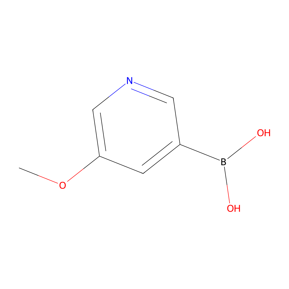 5-Methoxypyridine-3-boronic Acid molecular structure, CAS 850991-69-4