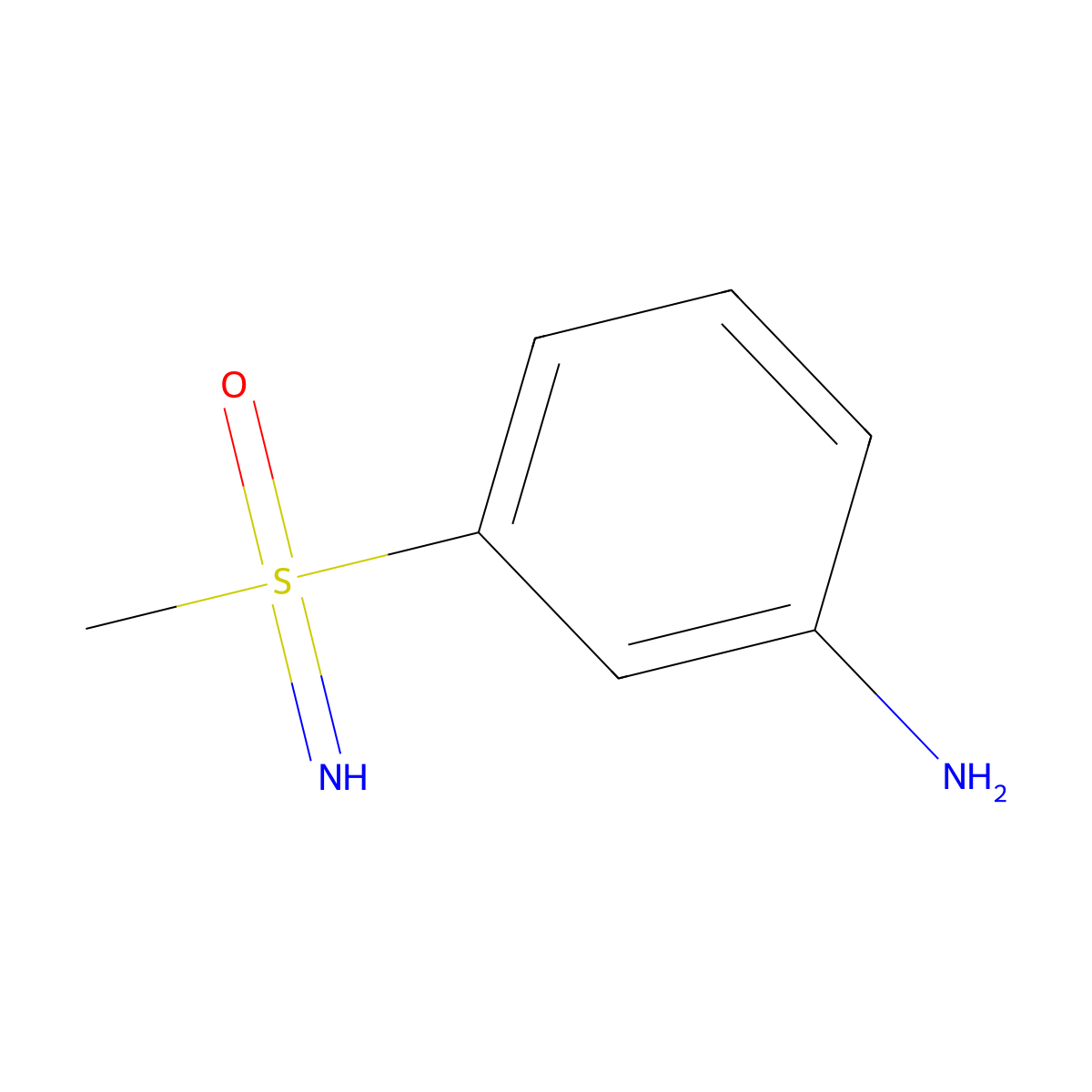 (3-Aminophenyl)(imino)methyl-lambda6-sulfanone molecular structure, CAS 851008-24-7