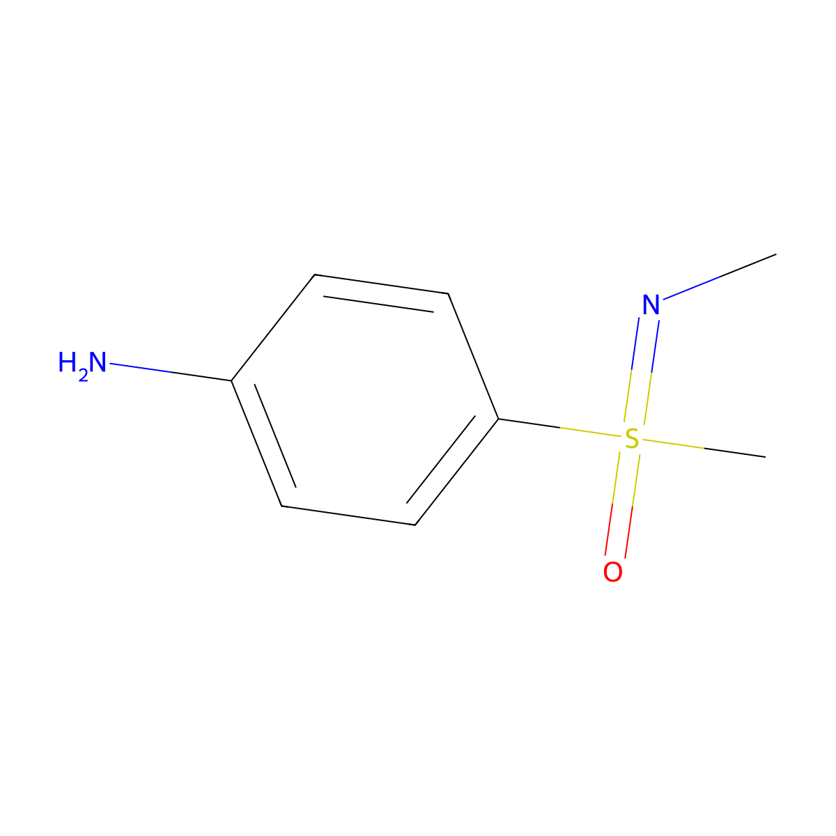 4-[Methyl(methylimino)oxo-lambda6-sulfanyl]aniline molecular structure, CAS 851008-70-3