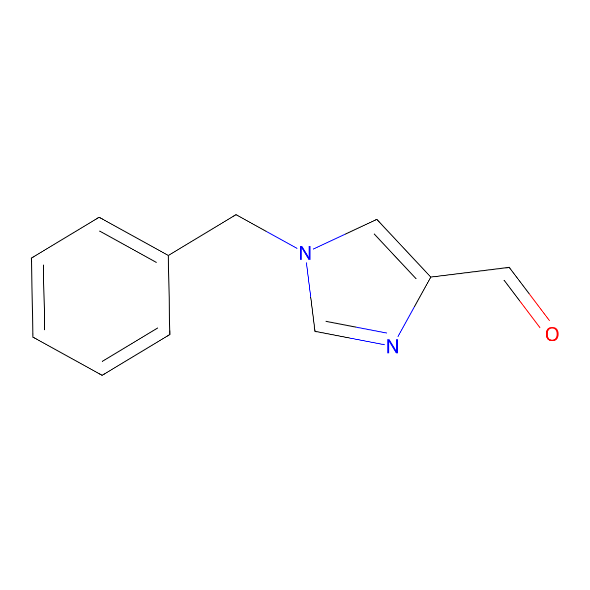 1-Benzylimidazole-4-carbaldehyde molecular structure, CAS 85102-93-8