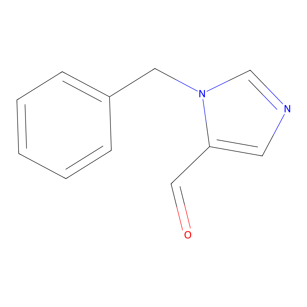 1-Benzyl-1H-imidazole-5-carboxaldehyde molecular structure, CAS 85102-99-4