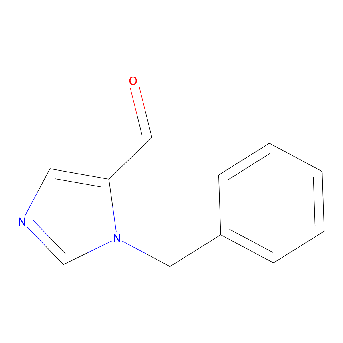 1-Benzyl-1H-imidazole-5-carboxaldehyde molecular structure, CAS 85102-99-4