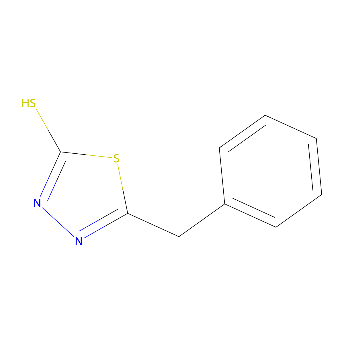 5-Benzyl-1,3,4-thiadiazole-2-thiol molecular structure, CAS 85103-31-7