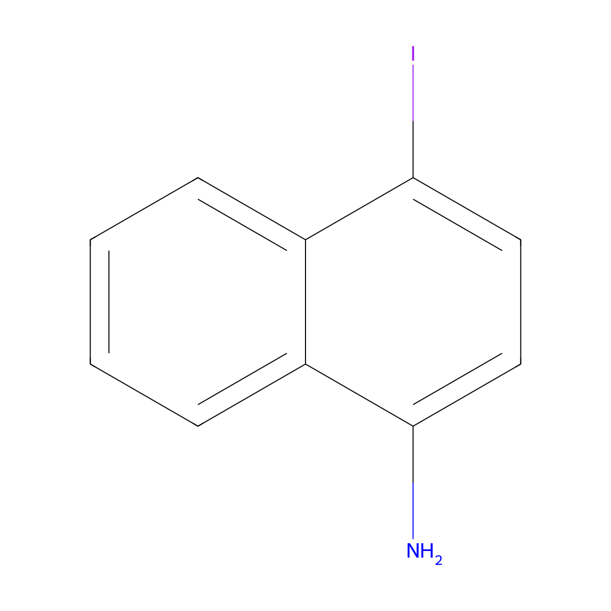 4-Iodonaphthalen-1-amine molecular structure, CAS 851046-05-4