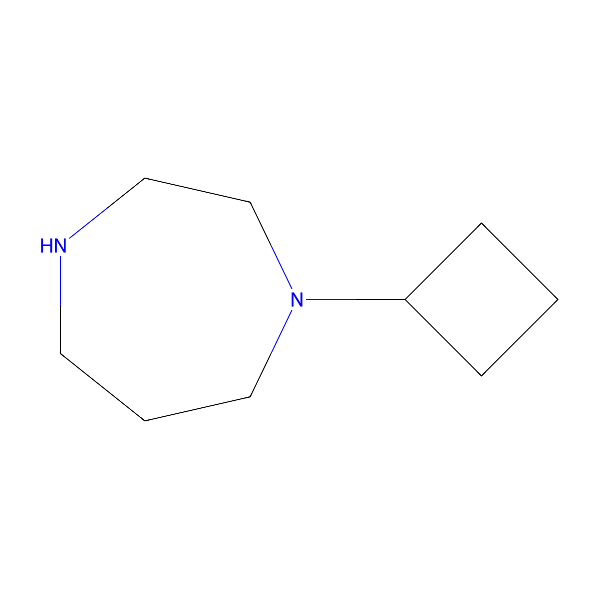 1-Cyclobutyl-[1,4]diazepane molecular structure, CAS 851049-21-3
