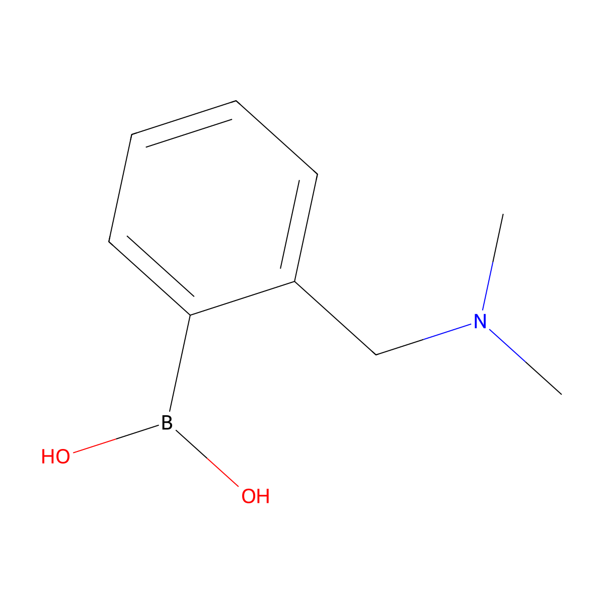 {2-[(Dimethylamino)methyl]phenyl}boronic acid molecular structure, CAS 85107-53-5