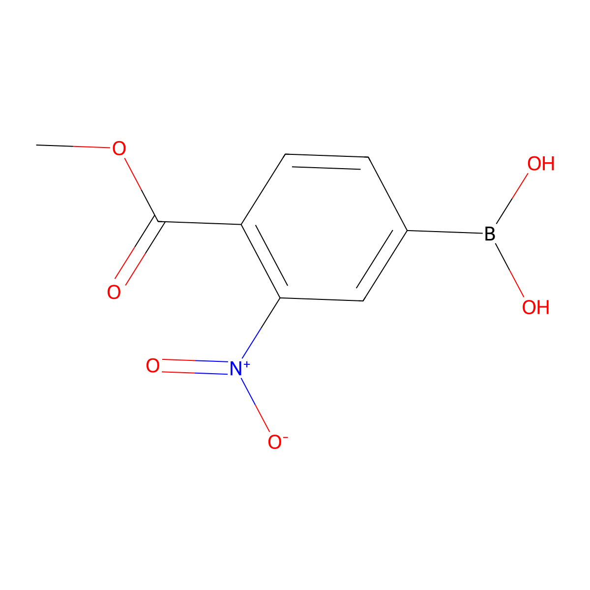 (4-(Methoxycarbonyl)-3-nitrophenyl)boronic acid molecular structure, CAS 85107-56-8