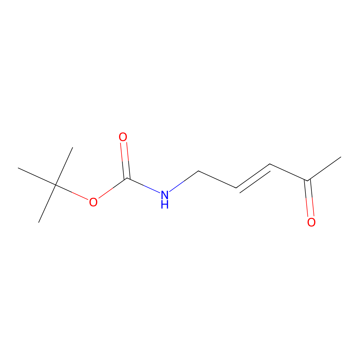 tert-butyl N-[(2E)-4-oxopent-2-en-1-yl]carbamate molecular structure, CAS 851070-66-1