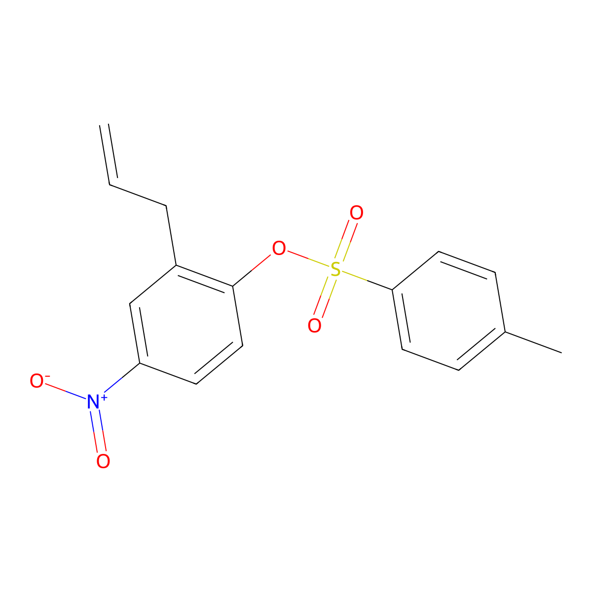 4-Nitro-2-(prop-2-en-1-yl)phenyl 4-methylbenzene-1-sulfonate molecular structure, CAS 851077-91-3