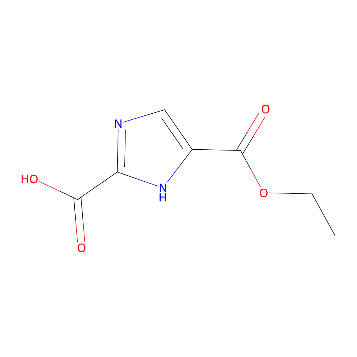 5-(Ethoxycarbonyl)-1H-imidazole-2-carboxylic acid molecular structure, CAS 851078-68-7