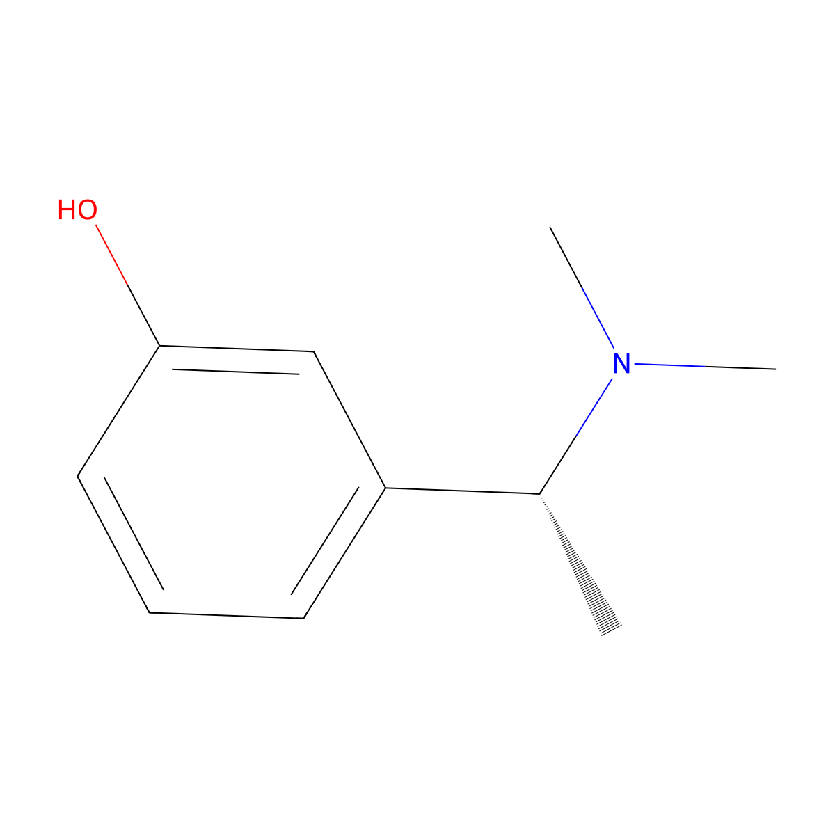 (R)-3-(1-(Dimethylamino)ethyl)phenol molecular structure, CAS 851086-95-8