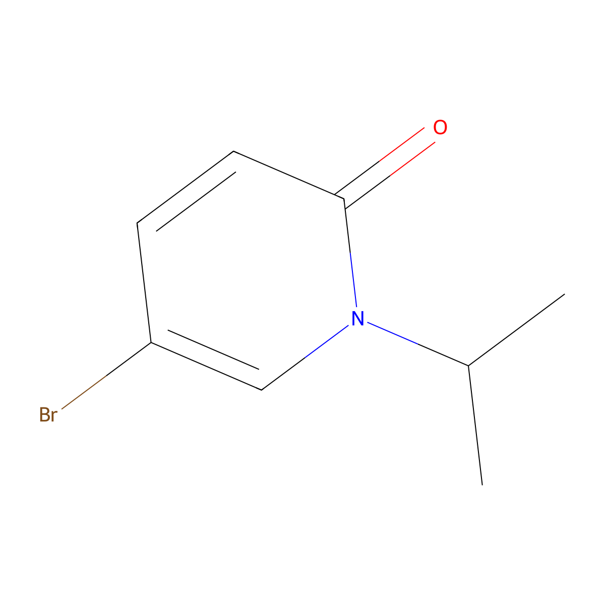 5-Bromo-1-isopropylpyridin-2(1H)-one molecular structure, CAS 851087-08-6