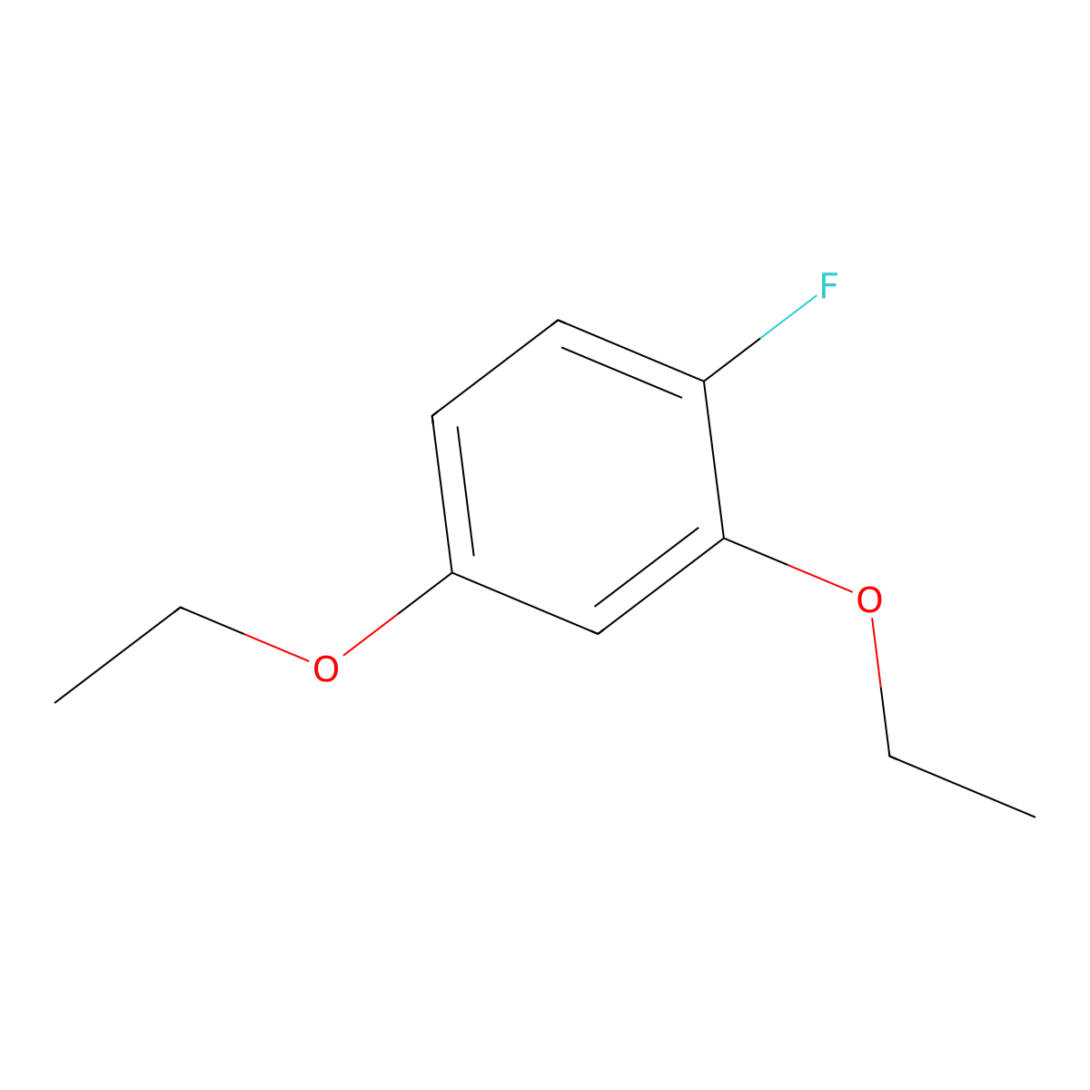 2,4-Diethoxy-1-fluorobenzene molecular structure, CAS 851089-61-7