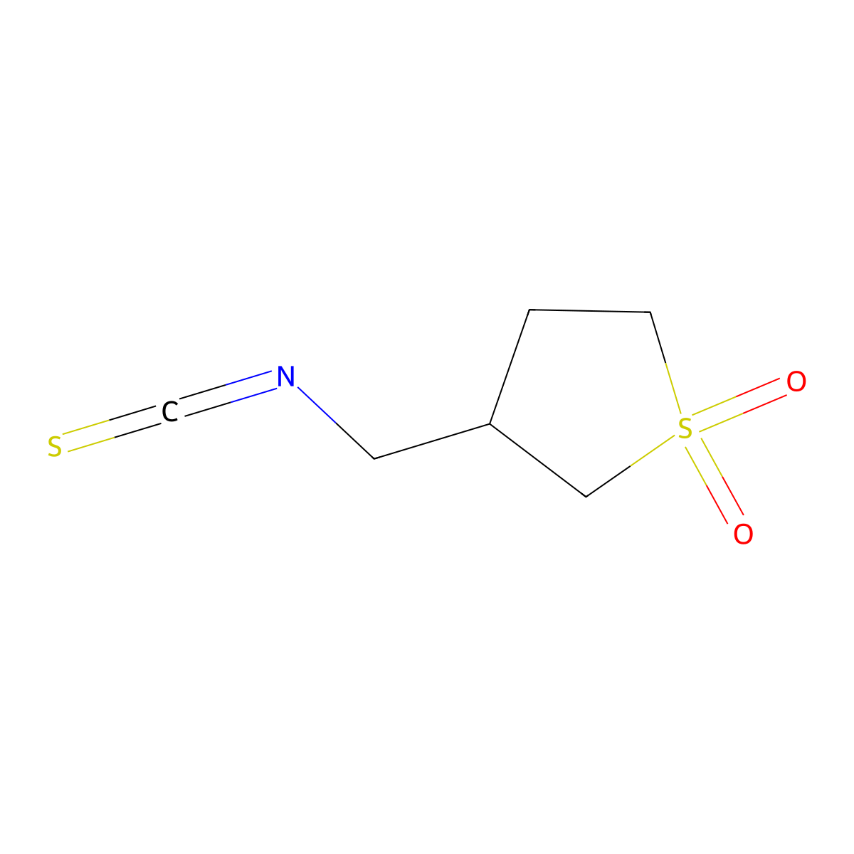 3-(Isothiocyanatomethyl)tetrahydrothiophene 1,1-dioxide molecular structure, CAS 85109-45-1