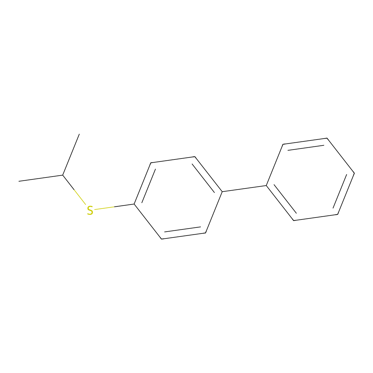 4-[(1-Methylethyl)thio]-1,1'-biphenyl molecular structure, CAS 85109-90-6