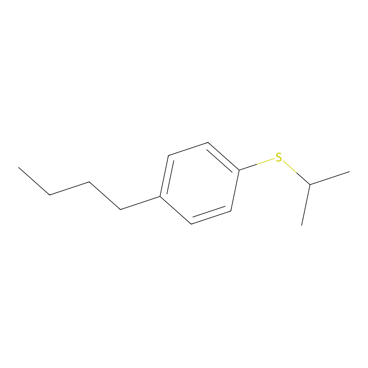 iso-Propyl(4-n-butylphenyl)sulfide molecular structure, CAS 85109-93-9