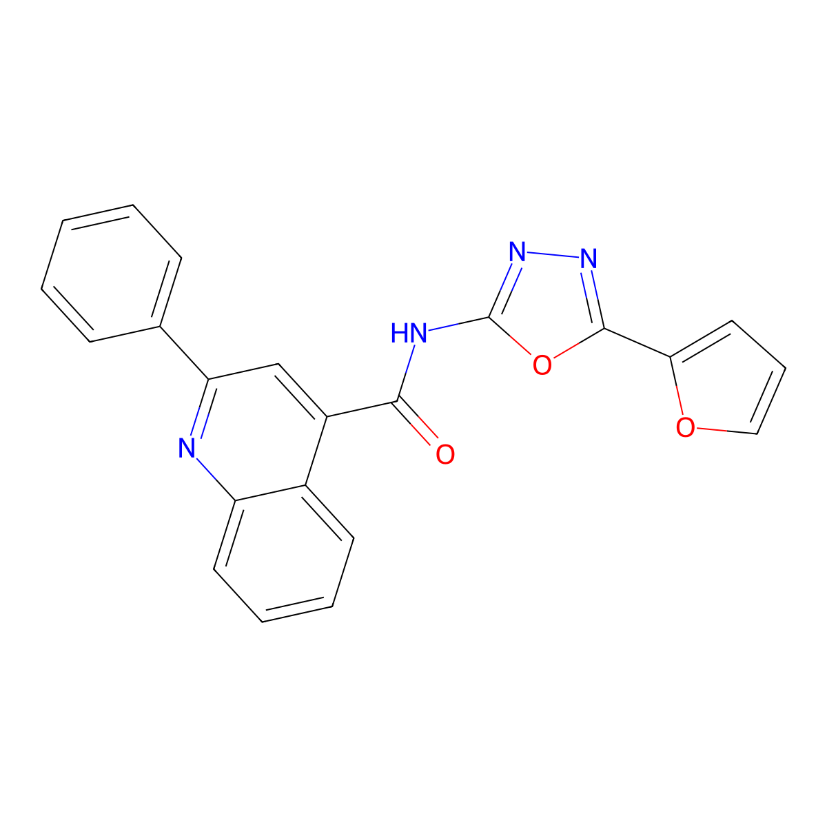 Quinoline carboxamide derivative 1 molecular structure, CAS 851095-32-4