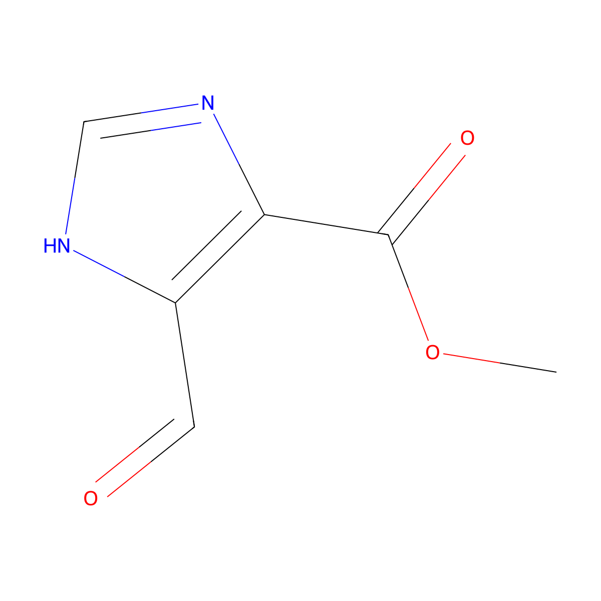 Methyl 5-formyl-1H-imidazole-4-carboxylate molecular structure, CAS 85110-06-1