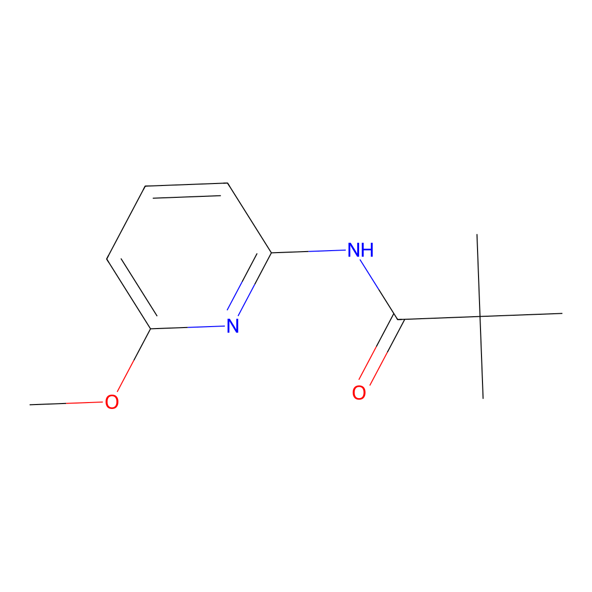 N-(6-Methoxypyridin-2-yl)pivalamide molecular structure, CAS 851102-40-4