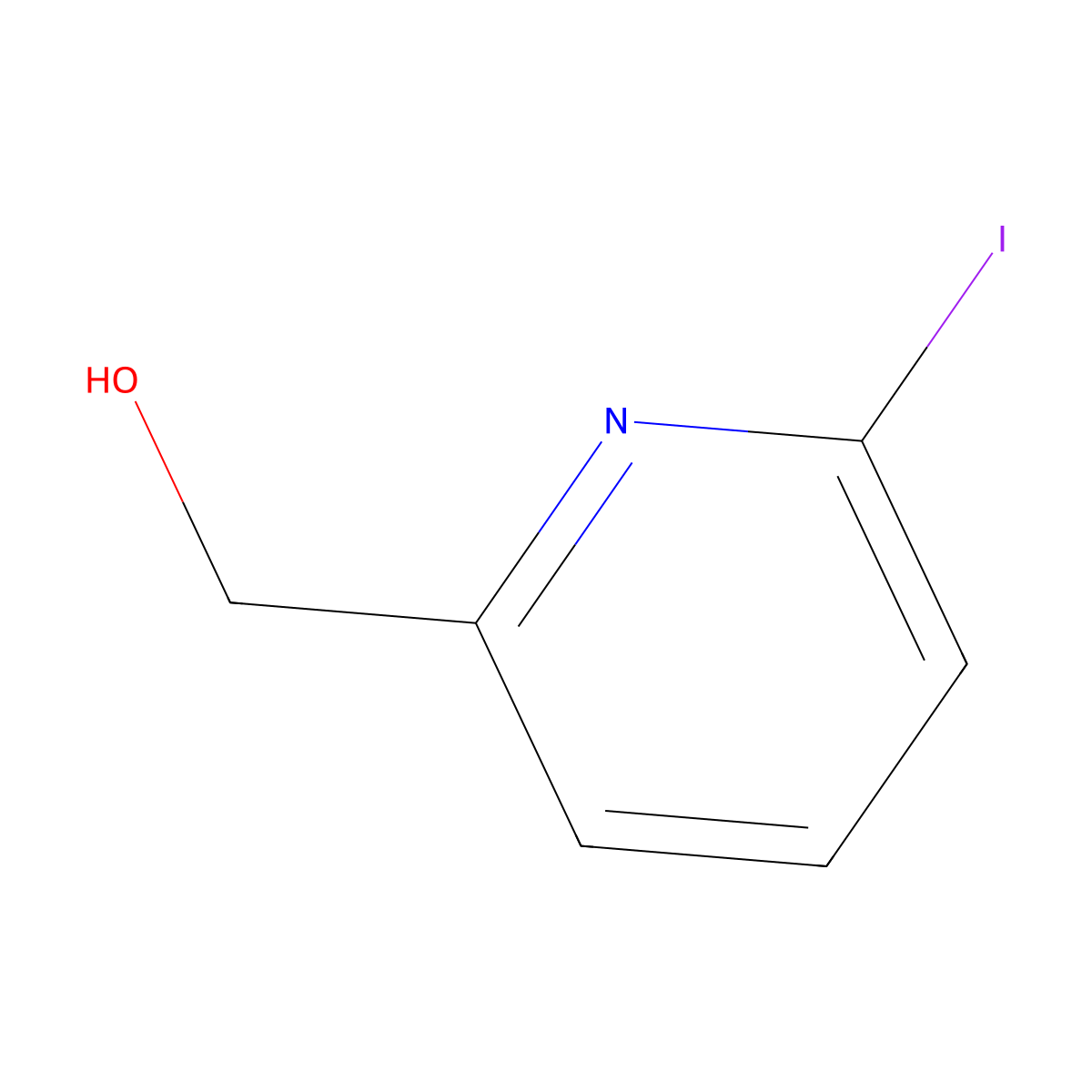 (6-Iodopyridin-2-yl)methanol molecular structure, CAS 851102-41-5