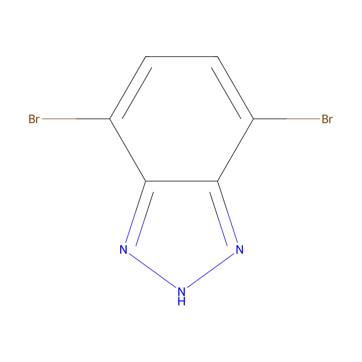 4,7-Dibromo-1H-benzo[d][1,2,3]triazole molecular structure, CAS 851106-90-6