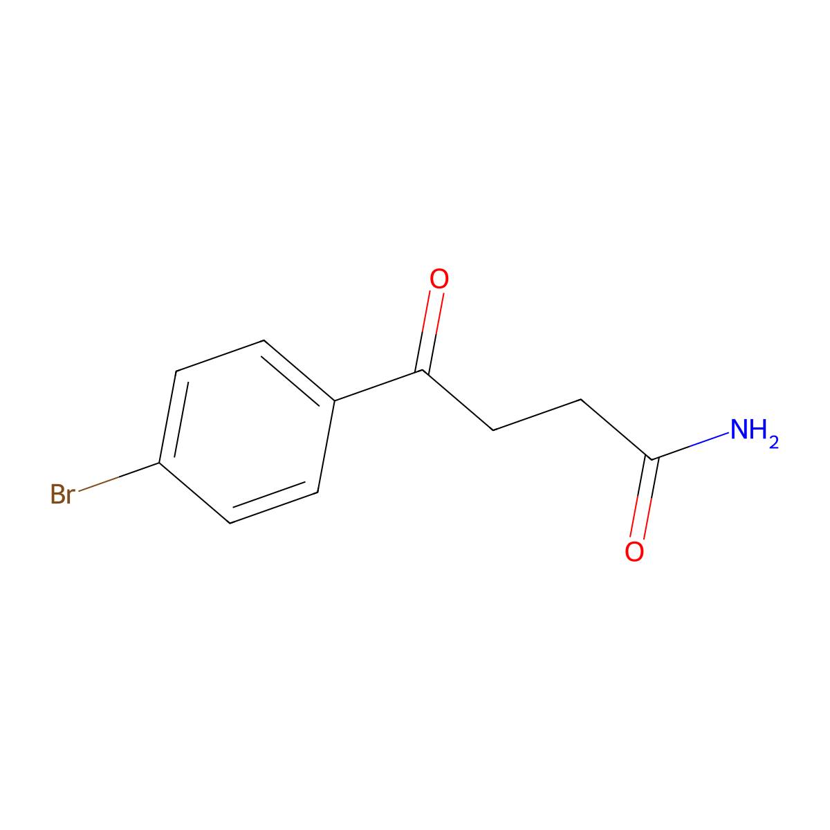 4-(4-Bromophenyl)-4-oxobutanamide molecular structure, CAS 851108-42-4