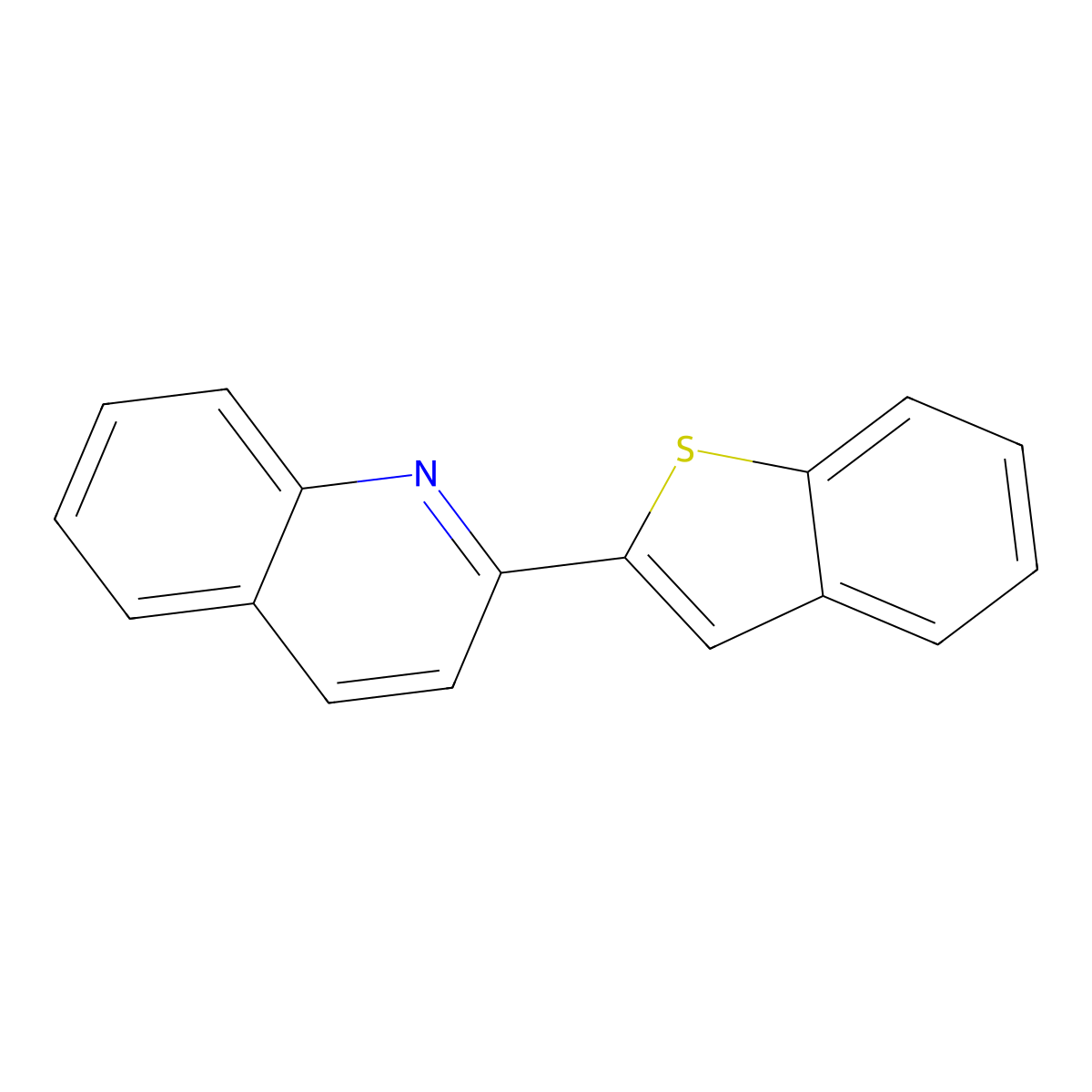 2-(1-Benzothiophen-2-yl)quinoline molecular structure, CAS 85111-44-0